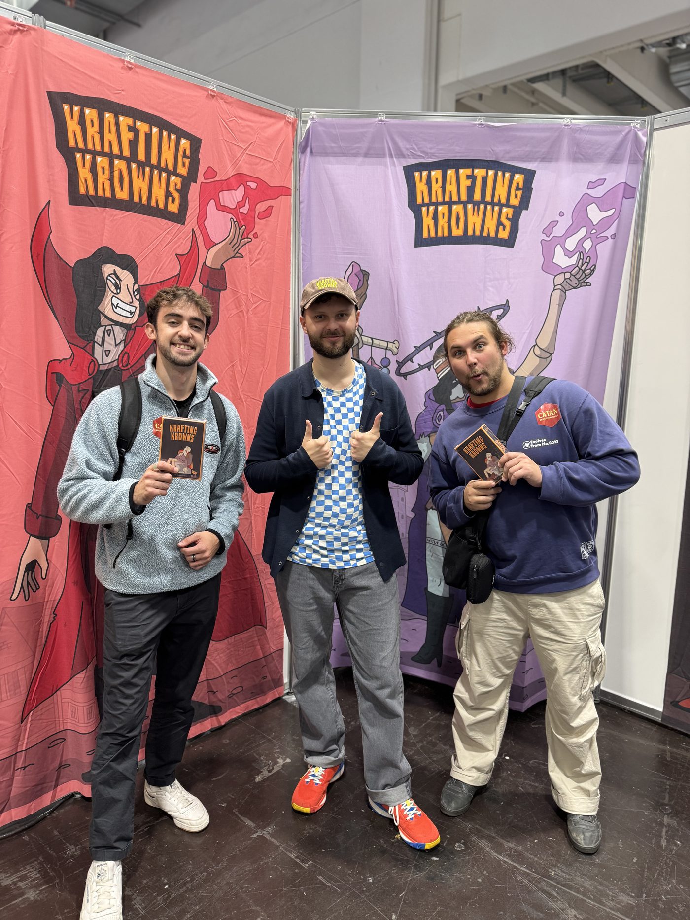 Players at the Krafting Krowns table