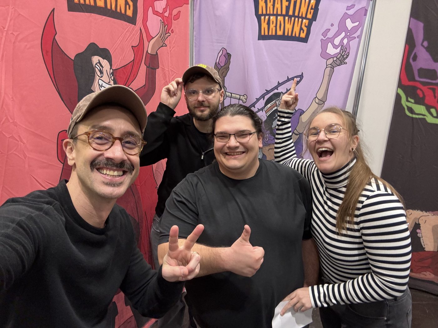 Players at the Krafting Krowns table