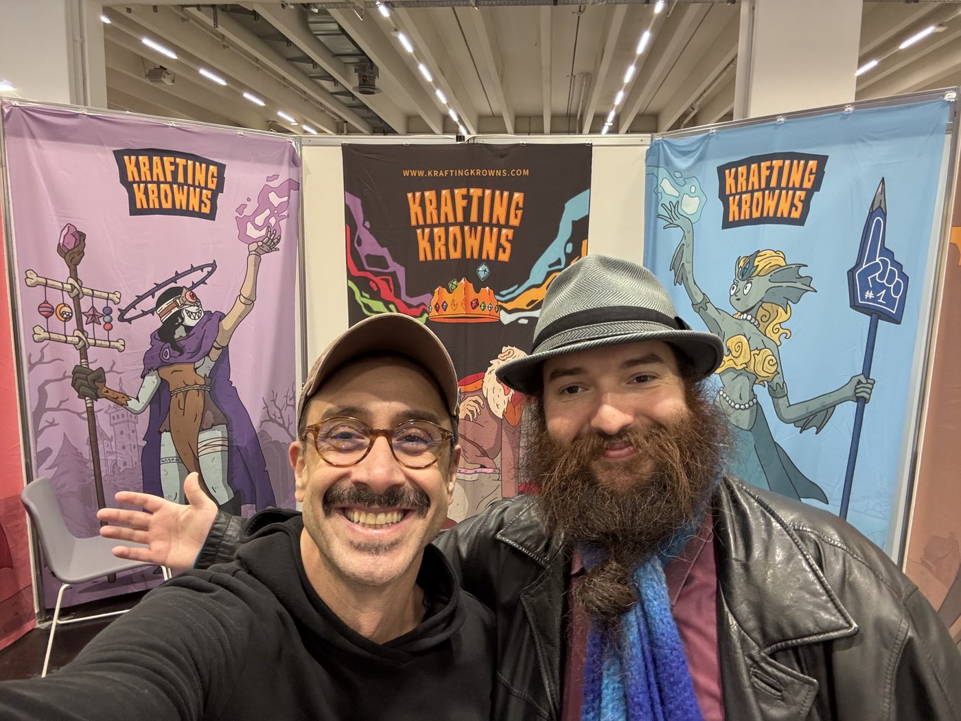 Players at the Krafting Krowns table
